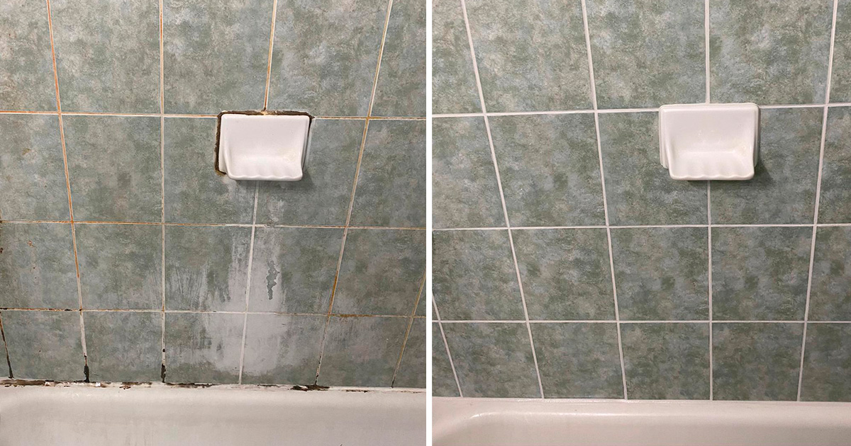 Our Duluth Grout Cleaning Pros Performed an Awe-Inspiring Restoration on  This Run-Down Shower