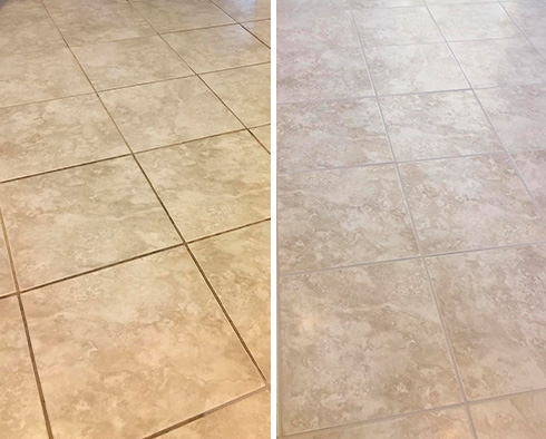 Floor Restored by Our Tile and Grout Cleaners in Syosset, NY